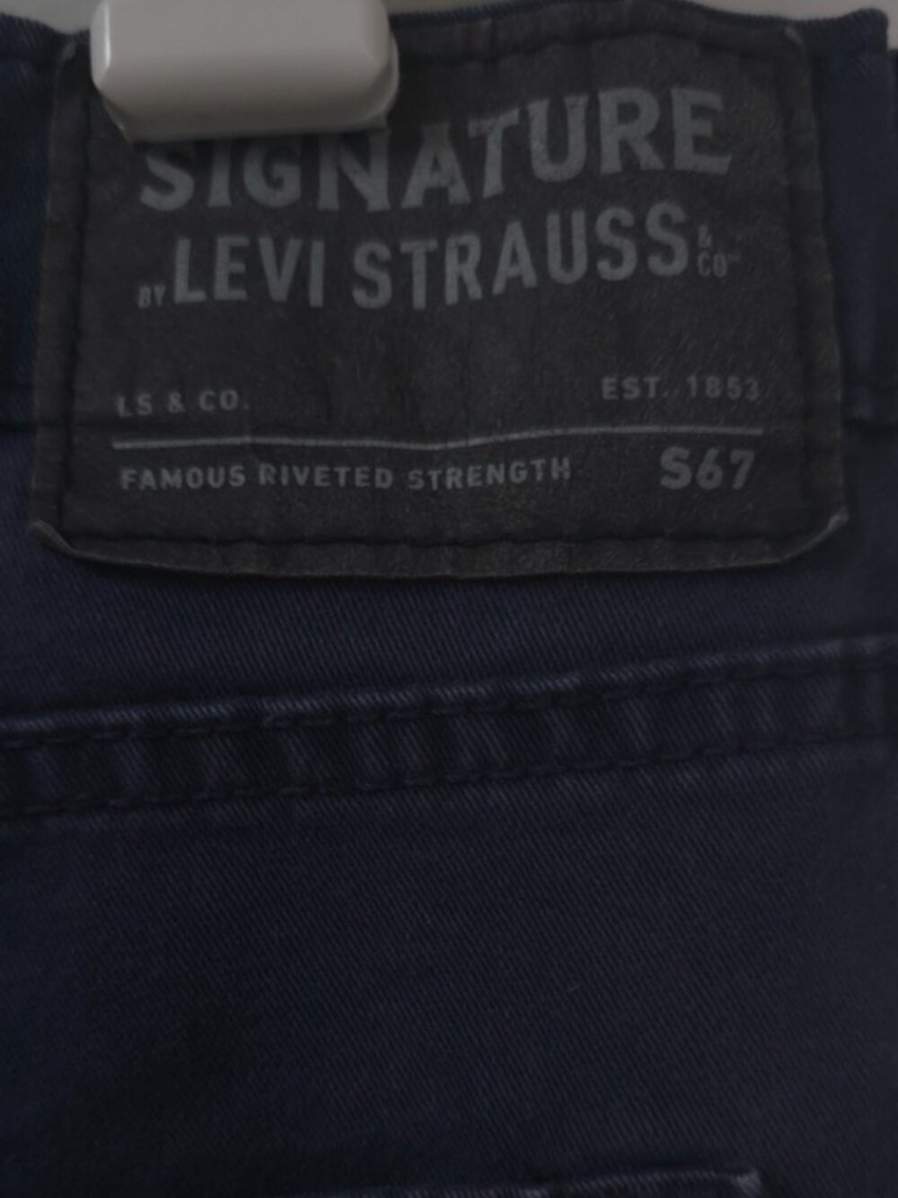 Signature Levi Strauss S67 Mens 40X30 Blue Stretch Athletic Fit Pants Jeans - Picture 14 of 14